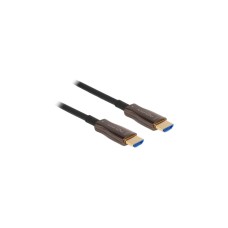DeLOCK Aktives Optisches HDMI Kabel 8k 60Hz(schwarz, 30 Meter, mit Metallarmierung)