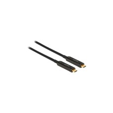 DeLOCK Aktives Optisches USB-C Videokabel 4K 60Hz(schwarz, 5 Meter)