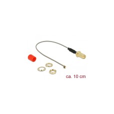 MHF (Stecker), Adapter(grau/gold, 10cm)