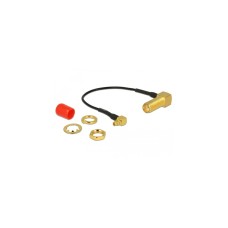 MMCX 90° Stecker, Adapter(grau/gold, 10cm)