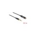 3,5mm 4Pin Buchse Ultra Slim(schwarz, 0,5 Meter)