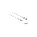 3,5mm 4Pin Buchse Ultra Slim(weiß/silber, 0,5 Meter)