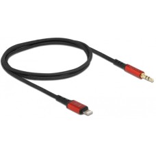 Klinkenstecker 3,5mm 3Pin(schwarz/rot, 50cm)