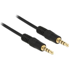 3,5mm Stecker 4Pin(schwarz, 50 cm)