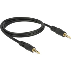 3,5mm Stecker 4Pin(schwarz, 1 Meter)