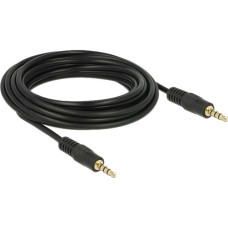 3,5mm Stecker 4Pin(schwarz, 5 Meter)