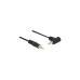 3,5mm Stecker(schwarz, 1 Meter, abgewinkelt)