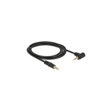 3,5mm Stecker(schwarz, 2 Meter, abgewinkelt)