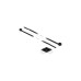 DeLOCK Befestigungssockel 20 x 20mm mit Kabelbinder L 200 x B 2,5mm(schwarz, 10 Paar)