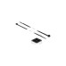 DeLOCK Befestigungssockel 25 x 25mm mit Kabelbinder L 300 x B 4,8mm(schwarz, 10 Paar)