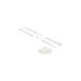 DeLOCK Befestigungssockel 25 x 25mm mit Kabelbinder L 300 x B 4,8mm(weiß, 10 Paar)