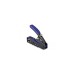 DeLOCK Crimp-Zange für 8P/ RJ45 Modularstecker, Crimpzange(schwarz/blau, mit Klinge und Abisolierer (Easy-Connect))