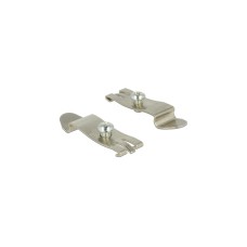 DeLOCK Desktop Patch Panel Halterung für Hutschienen(silber, 2 Stück)