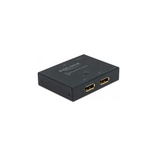 DeLOCK DisplayPort 2 - 1 Switch bidirectional 8K 30 Hz, DisplayPort Switch(schwarz)