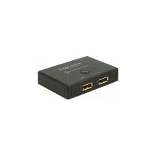 DeLOCK DisplayPort 2 - 1 Umschalter bidirektional 4K 60 Hz, DisplayPort Switch(schwarz)