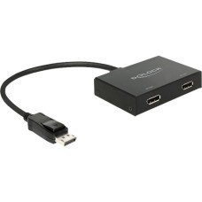 2x DisplayPort out(schwarz, 30 cm, aktiver Konverter)