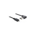 Micro-USB Stecker(schwarz, 2 Meter, rechts / links abgewinkelt)