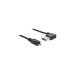 Micro-USB Stecker(schwarz, 3 Meter, rechts / links abgewinkelt)