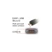 Micro-USB Stecker 90°(schwarz, 2 Meter, rechts / links abgewinkelt, beidseitig verwendbar)