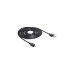 Mini USB-B Stecker(schwarz, 3 Meter, USB-A Stecker beidseitig verwendbar)