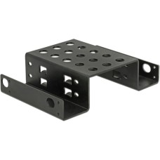 DeLOCK Einbaurahmen 2 x 2.5" zu 5.25"(schwarz)