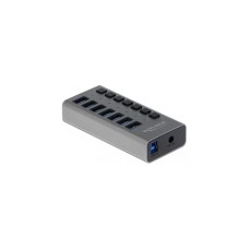 DeLOCK Externer SuperSpeed USB Hub mit 7 Ports + Schalter, USB-Hub