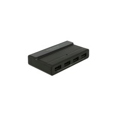 DeLOCK Externer USB 3.2 Gen 2 4 PortHub 10Gbps, USB-Hub(schwarz)