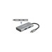 DeLOCK Externer USB 3.2 Gen 2 USB Type-C Hub, USB-Hub(grau, USB-C)