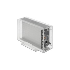 DeLOCK Externes Dual Gehäuse für 2 x 3.5" SATA HDD mit USB Type-C Buchse, Laufwerksgehäuse(transparent)