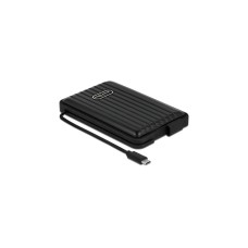 DeLOCK Externes Gehäuse für 2.5″ SATA HDD / SSD mit USB Type-C - IP66, Laufwerksgehäuse(schwarz)