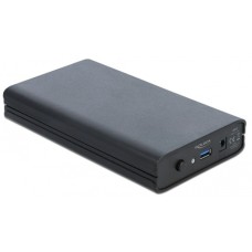 DeLOCK Externes Gehäuse für 3.5″ SATA HDD mit SuperSpeed USB, Laufwerksgehäuse(schwarz)