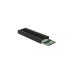 DeLOCK Externes Gehäuse für M.2 NVMe PCIe SSD, Laufwerksgehäuse(schwarz, mit SuperSpeed USB 10 Gbps (USB 3.2 Gen 2) USB Type-C Buchse)