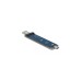 DeLOCK Externes Gehäuse für M.2 für M.2 NVMe PCIe SSD, Laufwerksgehäuse(silber, mit USB TypeC und Typ-A Stecker)