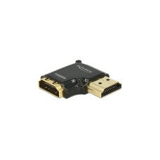 HDMI-A Buchse 4K, Adapter(schwarz, 90° abgewinkelt nach rechts)