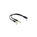 2x3,5 3Pin Klinkstecker(schwarz)