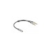 2x 3,5mm 3Pin Klinkenstecker(schwarz/silber, 25cm)