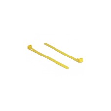 DeLOCK Hitzebeständige Kabelbinder 150mm x 7,5mm(gelb, 100 Stück, UV-beständig)