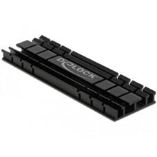 DeLOCK Kühlkörper flach 70 mm für M.2 Modul(schwarz)