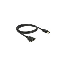 DisplayPort (Buchse zum Einbau)(schwarz, 1 Meter)
