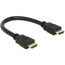 HDMI A (Stecker) 4K(schwarz, 25cm)