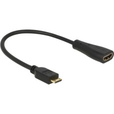 HDMI-A Buchse, Adapter(schwarz, 23cm)
