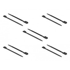DeLOCK Kabelbinder mit Doppelkopf 1.000mm x 9mm(schwarz, 10 Stück)