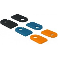 DeLOCK Kabelmarker Clips zum Selbstbeschriften, farbig, Kabelclip(6-teilig)