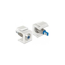 DeLOCK Keystone LED blau 6 V flach, Keystone-Modul(weiß, für Keystone Halterungen mit 19,2x14,9 mm)