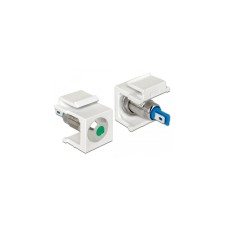 DeLOCK Keystone LED grün 6 V flach, Keystone-Modul(weiß, für Keystone Halterungen mit 19,2x14,9 mm)