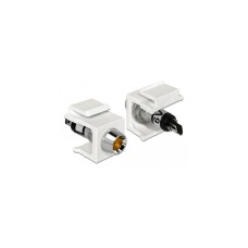 DeLOCK Keystone LED orange 6 V, Keystone-Modul(weiß, für Keystone Halterungen mit 19,2x14,9 mm)