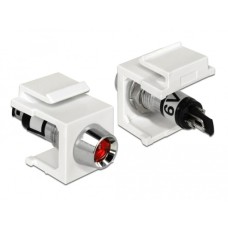 DeLOCK Keystone LED rot 6 V, Keystone-Modul(weiß, für Keystone Halterungen mit 19,2x14,9 mm)