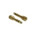 3,5mm 3Pin Stecker(schwarz, 0,5 Meter, mit zwei 6,35mm Schraubadaptern)