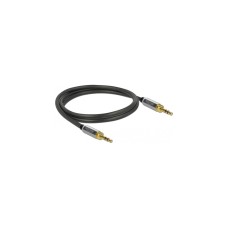 3,5mm 3Pin Stecker(schwarz, 1 Meter, mit zwei 6,35mm Schraubadaptern)