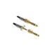 3,5mm 3Pin Stecker(schwarz, 1 Meter, mit zwei 6,35mm Schraubadaptern)